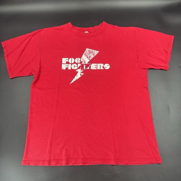 Vintage Y2K 2007 Foo Fighters T Shirt Adult Large Logo Concert Band Tour Rare - Picture 1 of 9